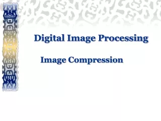 digital image processing image compression