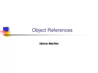 Object References