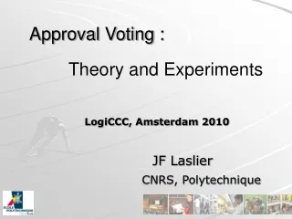 Approval Voting :