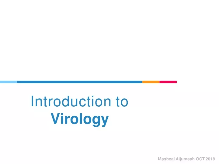 introduction to virology
