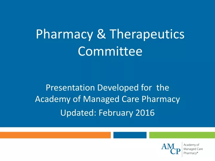 pharmacy therapeutics committee