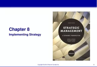 Chapter 8 Implementing Strategy