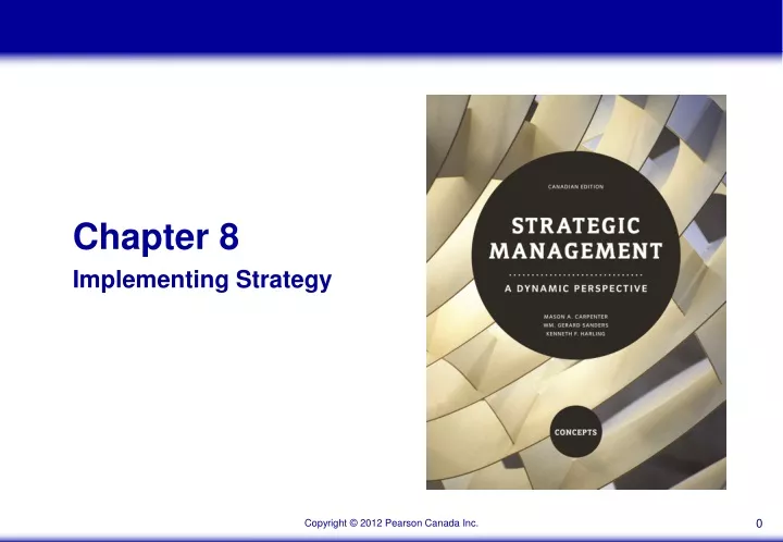 chapter 8 implementing strategy