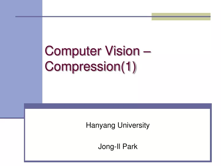 computer vision compression 1