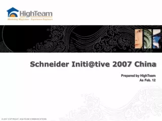 Schneider Initi@tive 2007 China