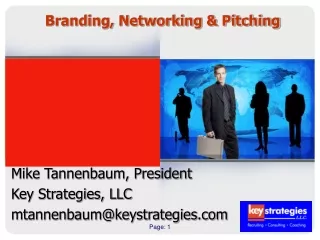 Branding, Networking &amp; Pitching