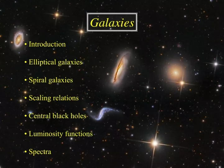 galaxies