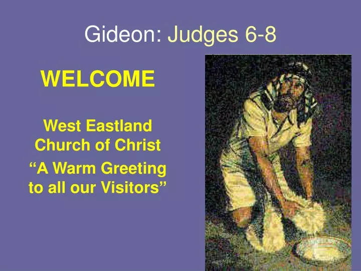 gideon judges 6 8