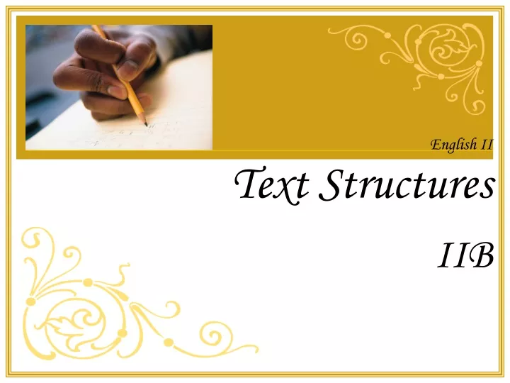 text structures iib