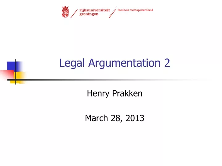 legal argumentation 2