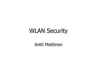 WLAN Security