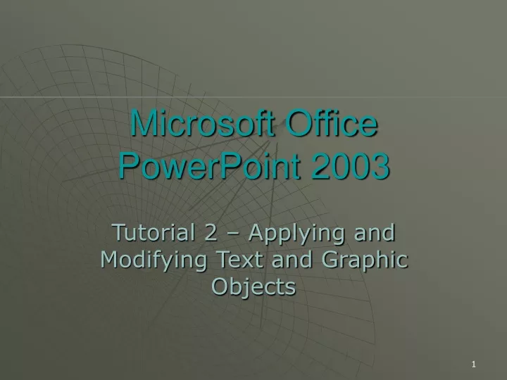 microsoft office powerpoint 2003
