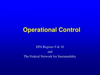 Operational Control