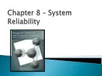 Chapter  8  –  System Reliability - slide 1