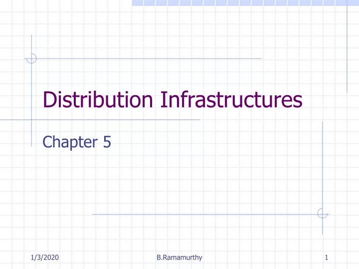 distribution infrastructures
