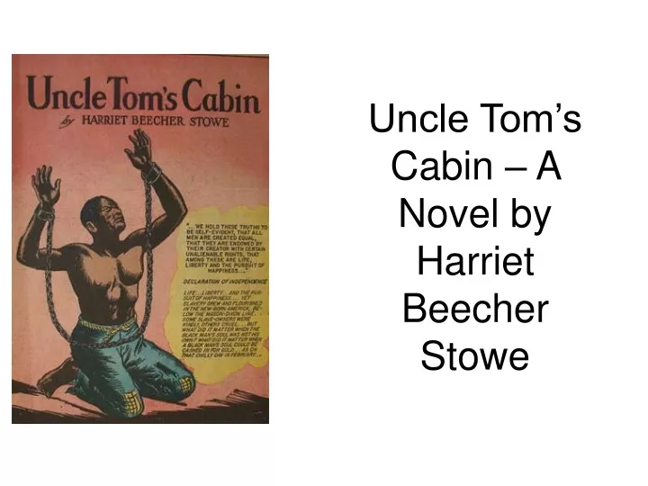 uncle tom s cabin a novel by harriet beecher stowe