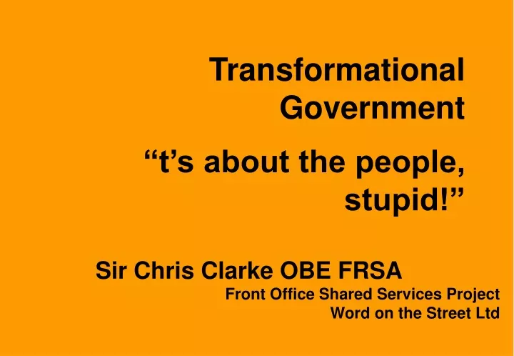 transformational government t s about the people