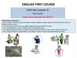 ENGLISH FIRST COURSE