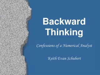 Backward Thinking