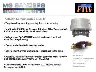 Tungsten alloy blending, pressing &amp; vacuum sintering