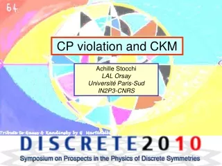CP violation and CKM