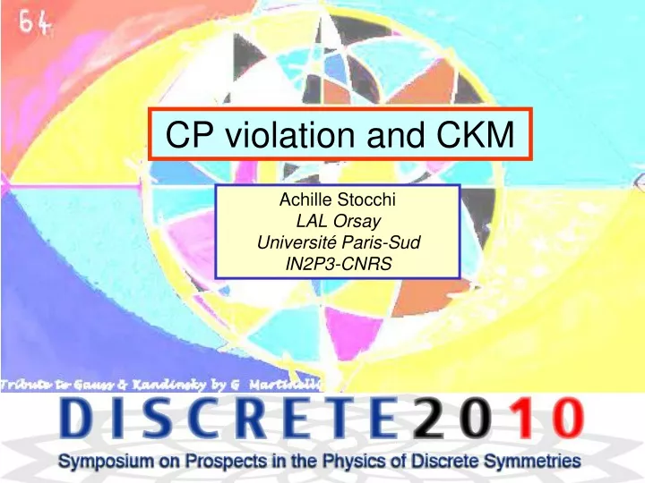 cp violation and ckm