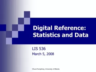 Digital Reference: Statistics and Data
