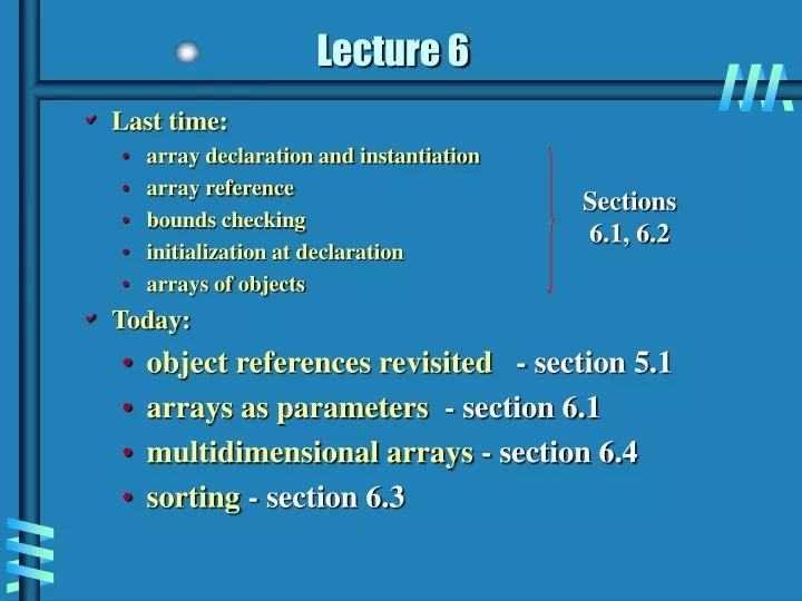 lecture 6