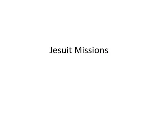 Jesuit Missions