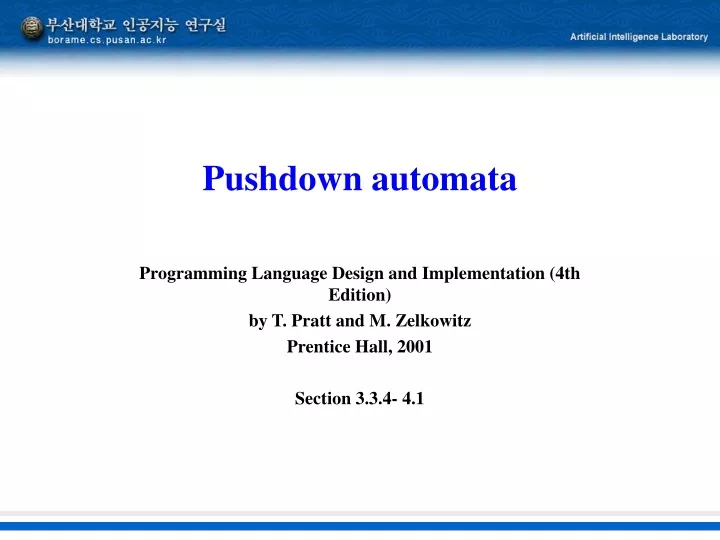 pushdown automata