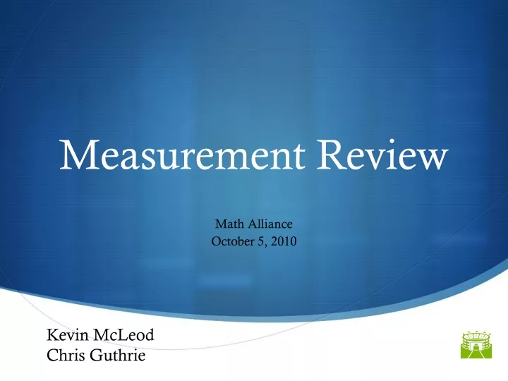 measurement review