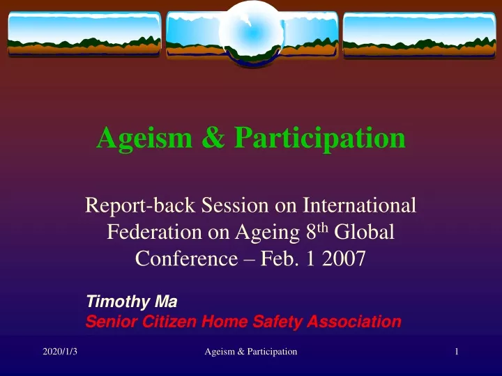 ageism participation