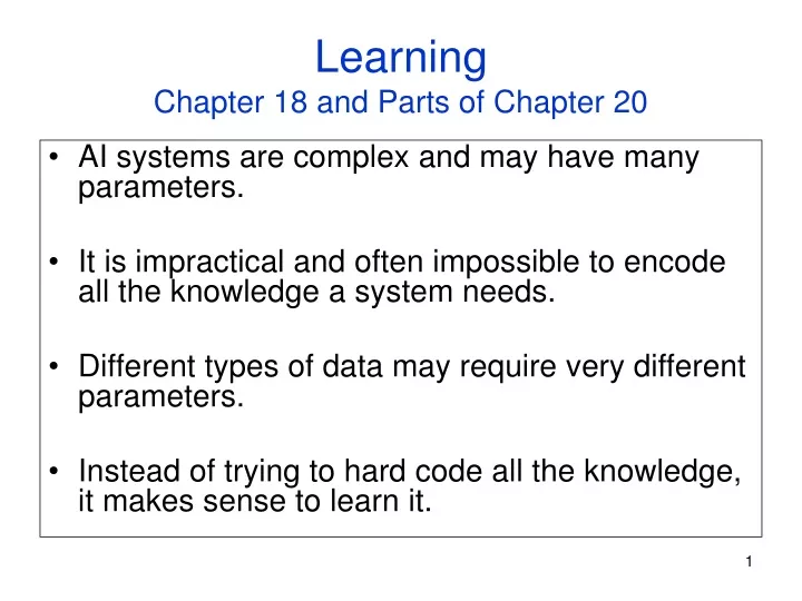 learning chapter 18 and parts of chapter 20