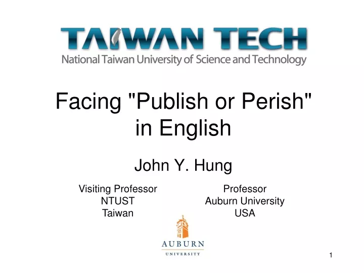 facing publish or perish in english