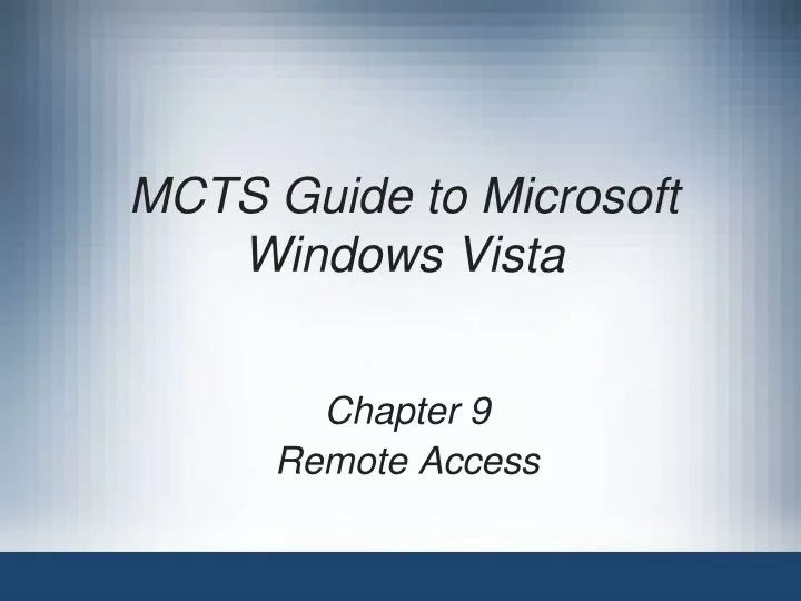 mcts guide to microsoft windows vista
