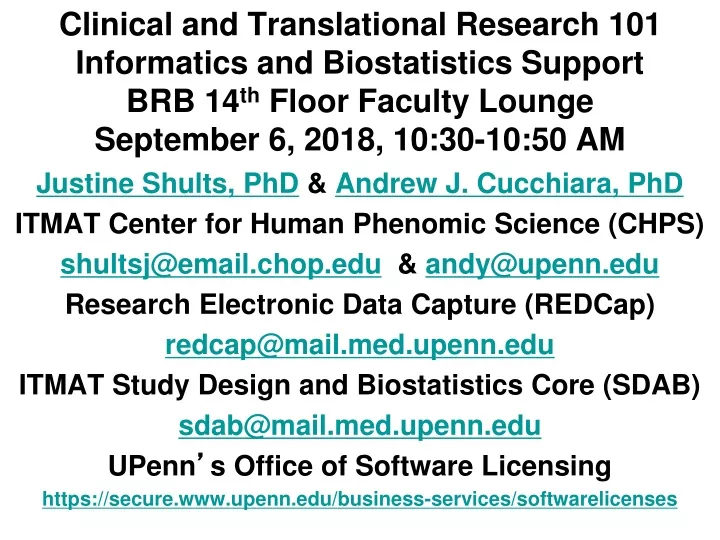 clinical and translational research