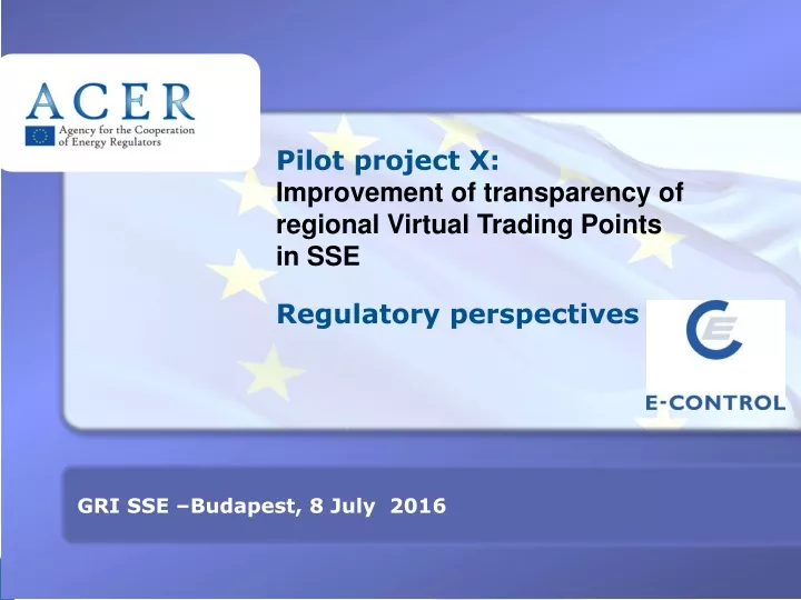 pilot project x improvement of transparency