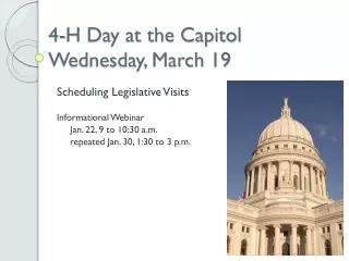4-H Day at the Capitol Wednesday, March 19