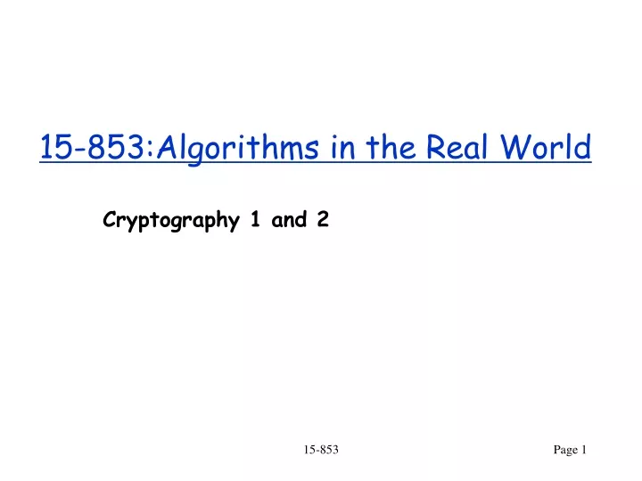 15 853 algorithms in the real world