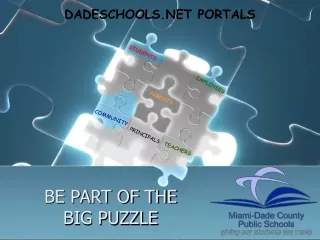 BE PART OF THE BIG PUZZLE