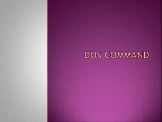 Dos command