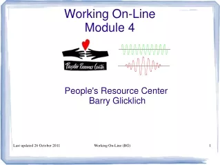 Working On-Line Module 4