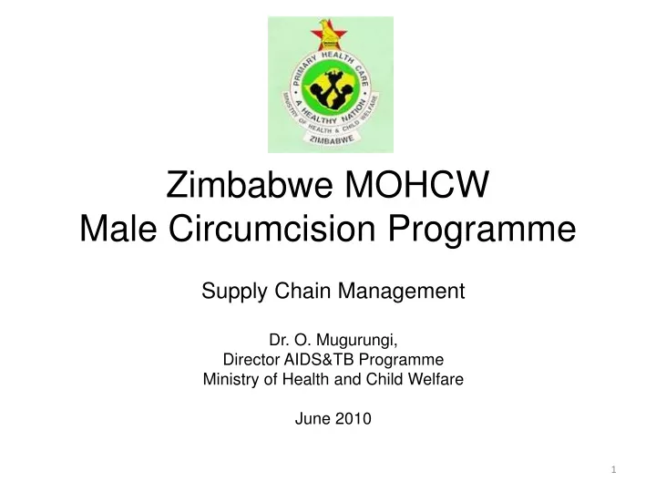 zimbabwe mohcw male circumcision programme