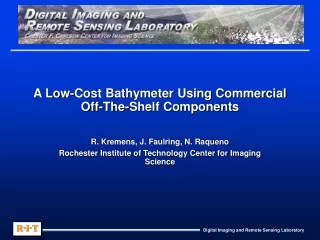 A Low-Cost Bathymeter Using Commercial Off-The-Shelf Components