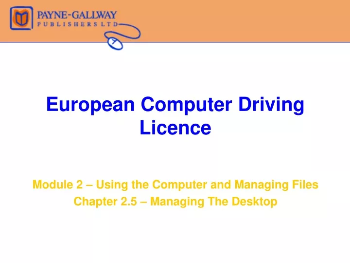 european computer driving licence