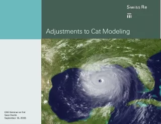 Adjustments to Cat Modeling
