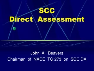 SCC Direct  Assessment