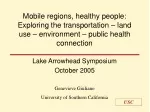 The Intersection of Transportation, Land Use, Environment, and Public Health - slide 1