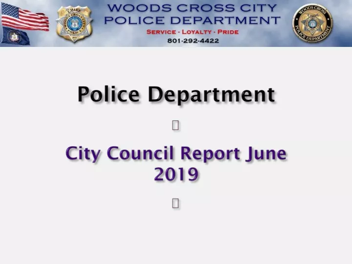 police department city council report june 2019
