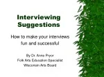 Interviewing Suggestions - slide 1